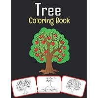 Tree Coloring Book: Tranquil Trees Coloring Book (Appropriate for Both Kids and Adults)