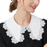 False Collar Detachable Blouse Fake Collar Half Shirts Collar Classic Designed Top Elegant for Women Girls