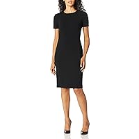 Calvin Klein Short Sleeved Seamed Sheath Women’s Casual Dresses with Professional Flair