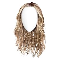 Raquel Welch Selfie Mode Wig with Long Wavy Layers, Memory Cap lll and Lace Front, Average Cap Size, RL17/23SS Iced Latte Macchiato