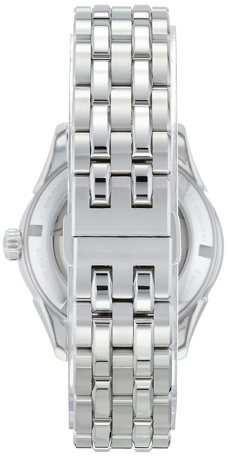 Hamilton Watch Jazzmaster Open Heart Lady Swiss Automatic Watch 36mm Case, Blue Dial, Silver Stainless Steel Bracelet (Model: H32215141)