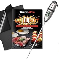 ThermoPro TP-02S Instant Read Meat Thermometer+ThermoPro TP932 BBQ Grill Reusable Heavy-Duty Mats