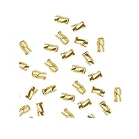 18K Gold Overlay Twisted Crimp Bead CRG-103-3X2MM