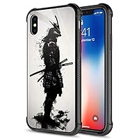 CARLOCA Compatible with iPhone Xs MAX Case,Japanese Samurai iPhone Xs MAX Cases for Girls Boys,Graphic Design Shockproof Anti-Scratch Drop Protection Case for iPhone Xs MAX