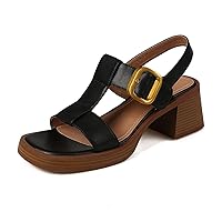 Sandals For Women Women's, thick leather