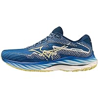 Mizuno Men's Running Shoes, Wave Rider 27, Jogging, Marathon, Training, Sports, Lightweight, Resilient, Thick Sole