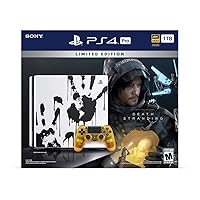 Sony PlayStation 4 Pro Storage Upgrade 1TB SSD Limited Edition Death Stranding Console + Controller + Game Bundle (Renewed)