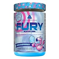 Fury V2: Pre-Workout Powder to Maximize Performance in The Gym W/Zum-XR® Caffeine, L-CItruline, and Alpha GPC (40 Scoops) (Fun Sweets™ Blue Raspberry)