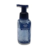 Bath and Body Works Frozen Lake Gentle Foaming Hand Soap 8.75 Ounce Wash Deep Blue Raised Snowflake Decorative Pump Bottle