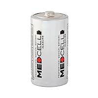 Medline MedCell Professional Alkaline C Batteries, 1.5V, High-Performance and Long Lasting Power Source, Pack of 72