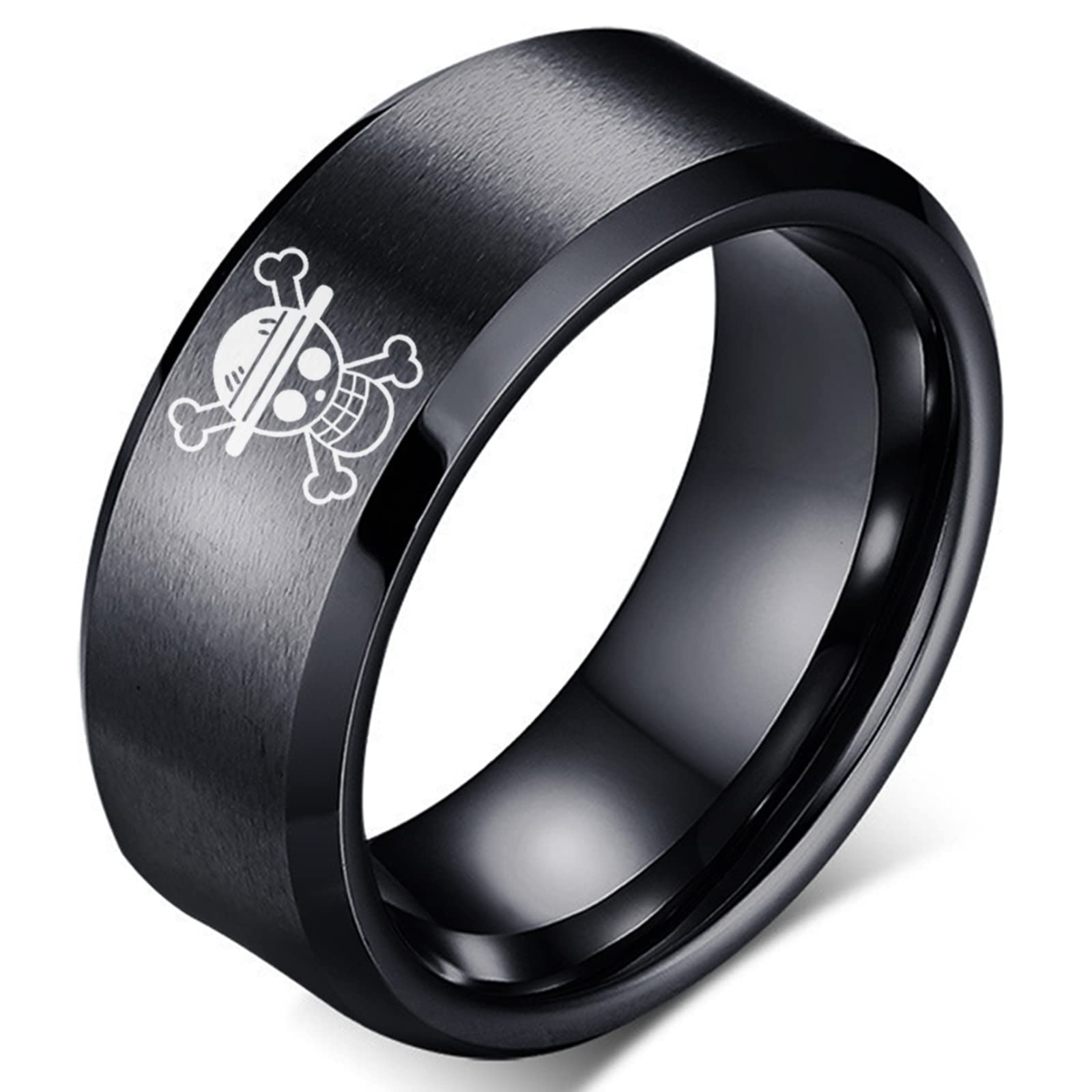 ANIME ONE PIECE Trafalgar Law Silver Ring Adjustable Jewellery Cosplay Gift  £4.99 - PicClick UK