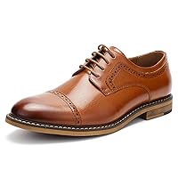 Temeshu Men's Oxfords Lace Up Casual Dress Shoes Classic Formal Modern Business Shoes DS08