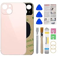 OEM Rear Back Glass Replacement for iPhone 13 6.1 Inches with Professional Repair Tool Kit (Pink)