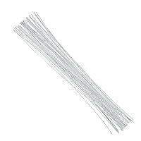 Decora 22 Gauge White Floral Wire 16 inch,50/Package