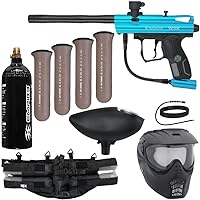 Kingman Spyder Epic Paintball Gun Package Kit (Victor) (Gloss Teal)