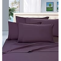 Elegant Comfort Luxurious Bed Sheets Set on Amazon 1500 Premier Wrinkle,Fade and Stain Resistant 4-Piece Bed Sheet Set, Deep Pocket, Queen Purple