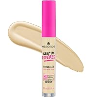 essence | Keep Me Covered Concealer (10 | Pale)| Lightweight, Non-Comedogenic, Buildable Coverage | Vegan, Cruelty Free & Paraben Free