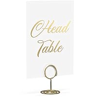 Gold Table Numbers 1-30 with 30 Gold Table Number Holders