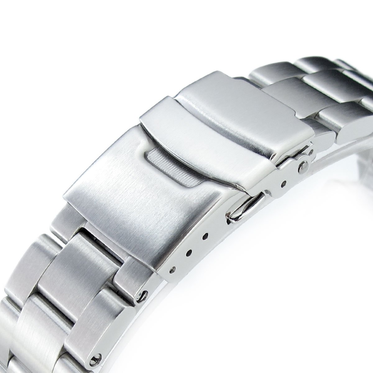 MiLTAT 22mm Watch Band for Seiko SKX007 SKX009 SKX175, Super-O Solid Screw-Links