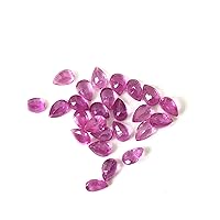 Luster Pink Sapphire Pear Shape Cut Faceted Loose Gemstone Sizes 4x3 mm, 5x3 mm, 5x4 mm, 6x4 mm, 7x5 mm, 8x6 mm, 9x7 mm, 10x8 mm, 11x9 mm & 12x10 mm AAA Transparent Quality Sapphire Give Your Jewelry Fabulous Look