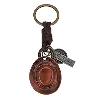 BESTOYARD 1pc Keychains Backpack Pendant Bag Hanging Ornament Western Car Christmas Decor Mens Keychain Christmas Gifts Key Chain Hat Keychain Mens Hats Miss Leather Manual Small Gift