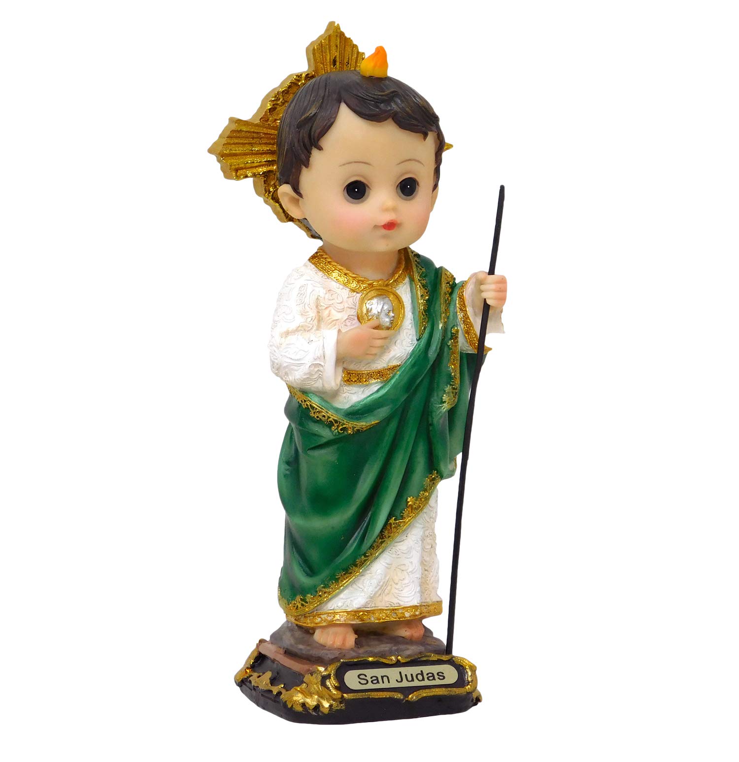 Baby Boys Girls Catholic 8" Statues Resin Infant Figures Religious Gift Judas Guadalupe Michael (St. Jude)