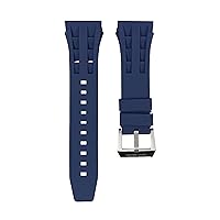 Strap is Compatible Watches, Tonneau Luxury Soft Silicone Wristband Replacement Strap