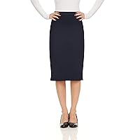 Baby'O Made in The USA Women's Pencil Skirt | Knee Length Pencil Skirt | Tailored Fit Bodycon Stretch Modest Pencil Skirts