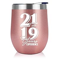 NewEleven 40th Birthday Gifts For Women - 40th Birthday Decorations For Women, Her - Best 40 Year Old Gifts Ideas For Wife, Mom, Friends, Sister - Turning 40 Presents For Female - 12 Oz Tumbler