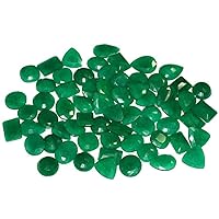 REFULGENT Natural Green Emerald 2000Cts Mix CABOCHON LOT Gemstone
