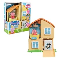 Toomies Peppa Pig House Bath Toy Playset – Toddler Bathtub Activity Center Suction Cup Toy – Peppa Pig Toddler and Baby Bath Toys - Toddler Bath and Water Toys - Ages 18 Months and Up