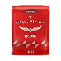 Intelligentsia Coffee, Light Roast Ground Coffee - House 12 Ounce Bag with Flavor Notes of Milk Chocolate, Citrus, and Apple