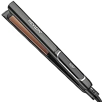 Revlon Copper Smooth Hair Flat Iron | Frizz Control for Fast and Shiny Styles, (XL 1 in)