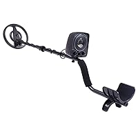 CHUNCIN - Metal Detector with LED Flash Indicators,Adjustable Stem Metal Detector with Audio Prompt,2 Mode Underground Metal Finder for Detecting Jewelry, Gold, Silver(44X7.5X10.4 Inch)