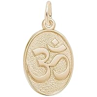 Rembrandt Charms Yoga Symbol Charm, 10K Yellow Gold