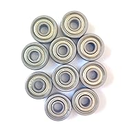 10PCS 623zz Carbon Steel Skateboards Scooter Deep Groove Ball Bearings 4mm Thickness Bearings