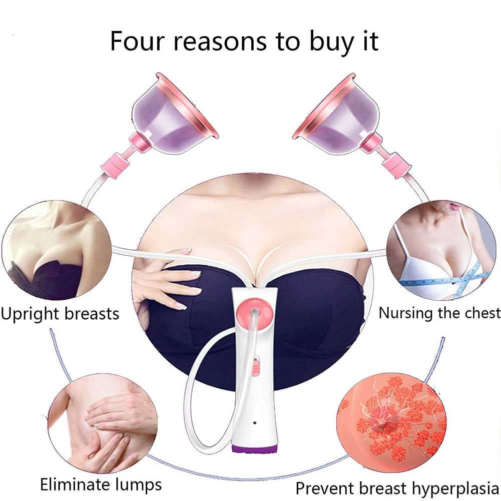 ZHYM Chest Beauty Enlargement Machine, Electric Breast Massager, Promote Breast Growth Sutible for Flat Breasts, Sagging Breasts