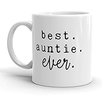 Crazy Dog T-Shirts Best Auntie Ever Mug Cute Family Aunt Coffee Cup - 11oz