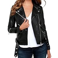 Womens Motorcycle Handmade Slim Fit Genuine Lambskin Leather Racer Jacket