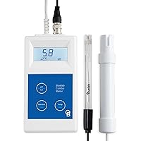 METCOM Combo Meter for pH, Temperature, Conductivity (Nutrient) in Water with Easy Calibration, Digital TDS Tester for Hydroponic System and Indoor Plants