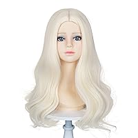 Girls Light Blonde Wig Child Princess Wigs Long Wavy Wig for Kids Heat Resistant Synthetic Cosplay Costume Wig 20 Inch