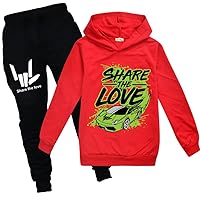 Kids Fall Hooded Long Sleeve Sweatshirts Trendy Tracksuits Casual Comfy Loose Fit Clothing Outfits for Boys