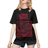 Morbid Angel Baseball T Shirt Women's Fashion Tee Summer Round Neck Short Sleeves Tops Black
