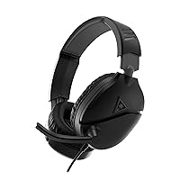Turtle Beach Recon 70 Multiplatform Gaming Headset for PS5, PS4, Xbox Series X|S, Xbox One, Nintendo Switch, PC & Mobile w/ 3.5mm Wired Connection - Flip-to-Mute Mic, 40mm Speakers, Lightweight- Black