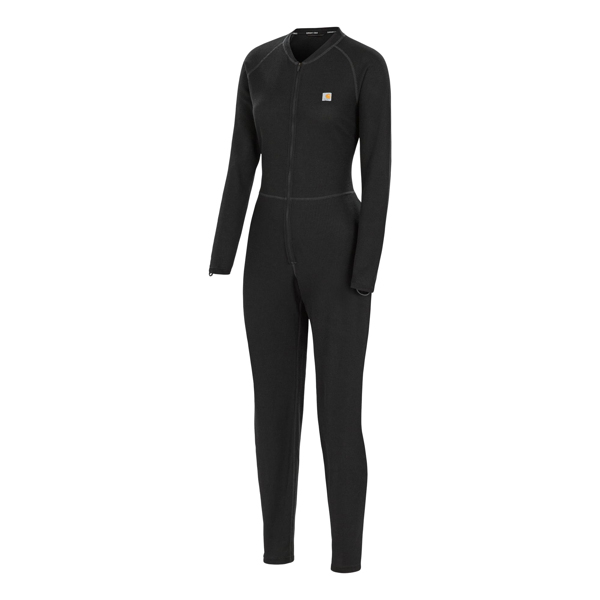 Carhartt womens Midweight Cotton Blend Waffle Zip Front Union Suit