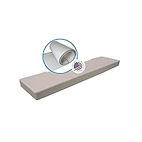 KidKusion Soft Seat Hearth Pad | Made in USA | Taupe | Extra Long | 126