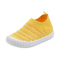 Toddler Size 3 Shoes Girl Summer and Autumn Girls Flying Woven Mesh Breathable Comfortable Girl Shoes Size 7