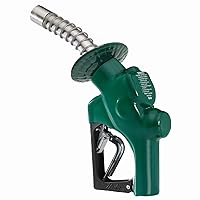 Husky 173310N-03 New VIII Heavy Duty Diesel Nozzle with Three Notch Hold Open Clip, Full Grip Guard and Green Hand Guard, Made in USA