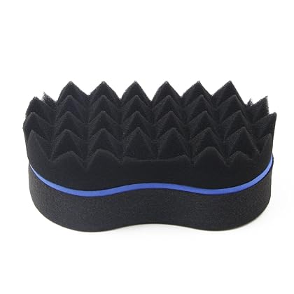 RioRand Hair Sponge Magic Barber Twist Curl Brush Sponge Dreads Locking Afro Coil Comb（Blue 4.5 Inch (Pack of 1)