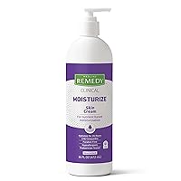 Medline Remedy Clinical Skin Cream Moisturizer, Unscented (16 fl oz Pump Bottle), Nourishing for Dry Skin, Paraben & Sulfate-Free Moisturizing Cream for Face and Body, Lotion for Sensitive Skin